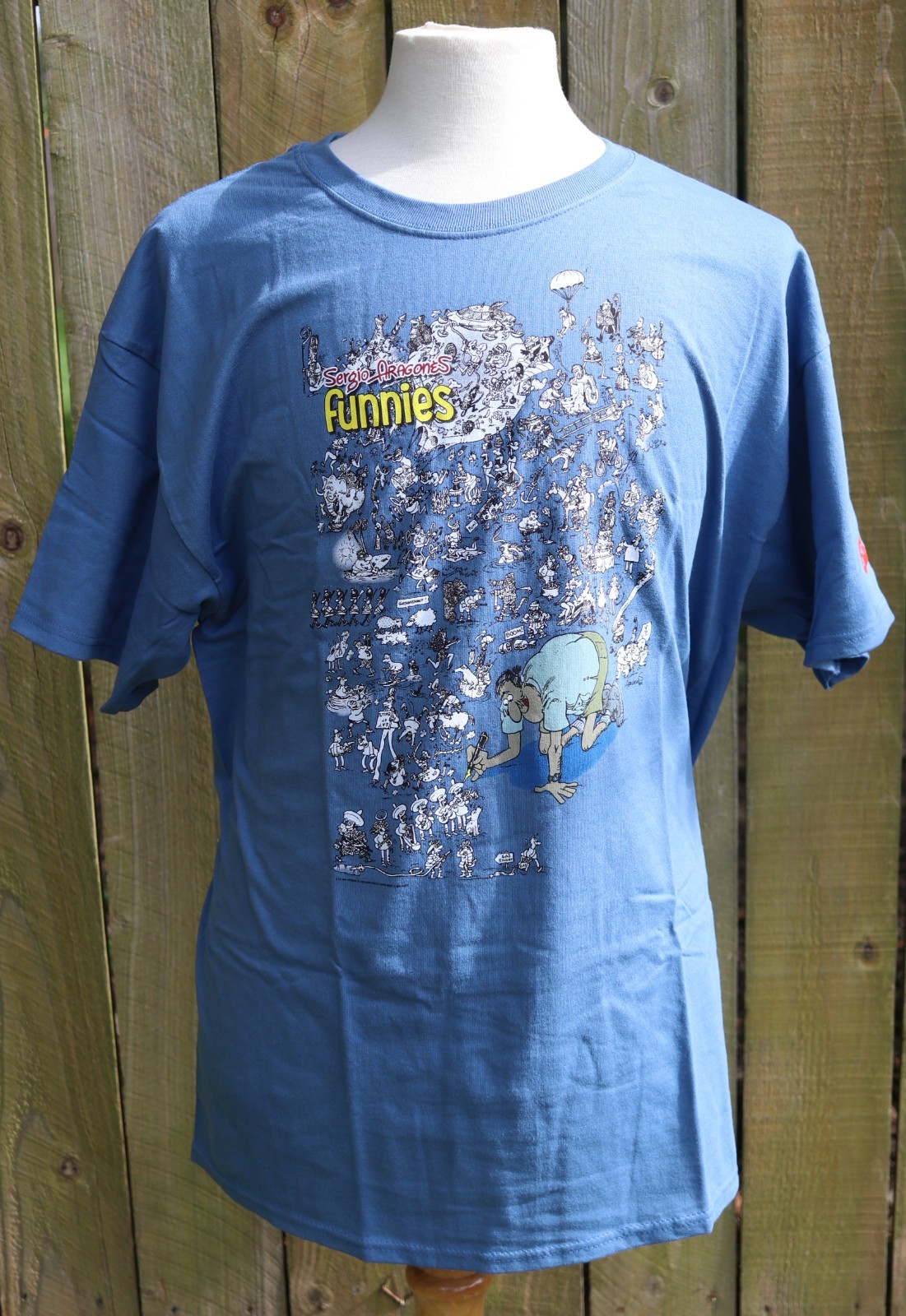NOS 2011 Sergio Aragone FUNNIES Comic Tee Graphitti T Shirt – MULTIPLE SIZES