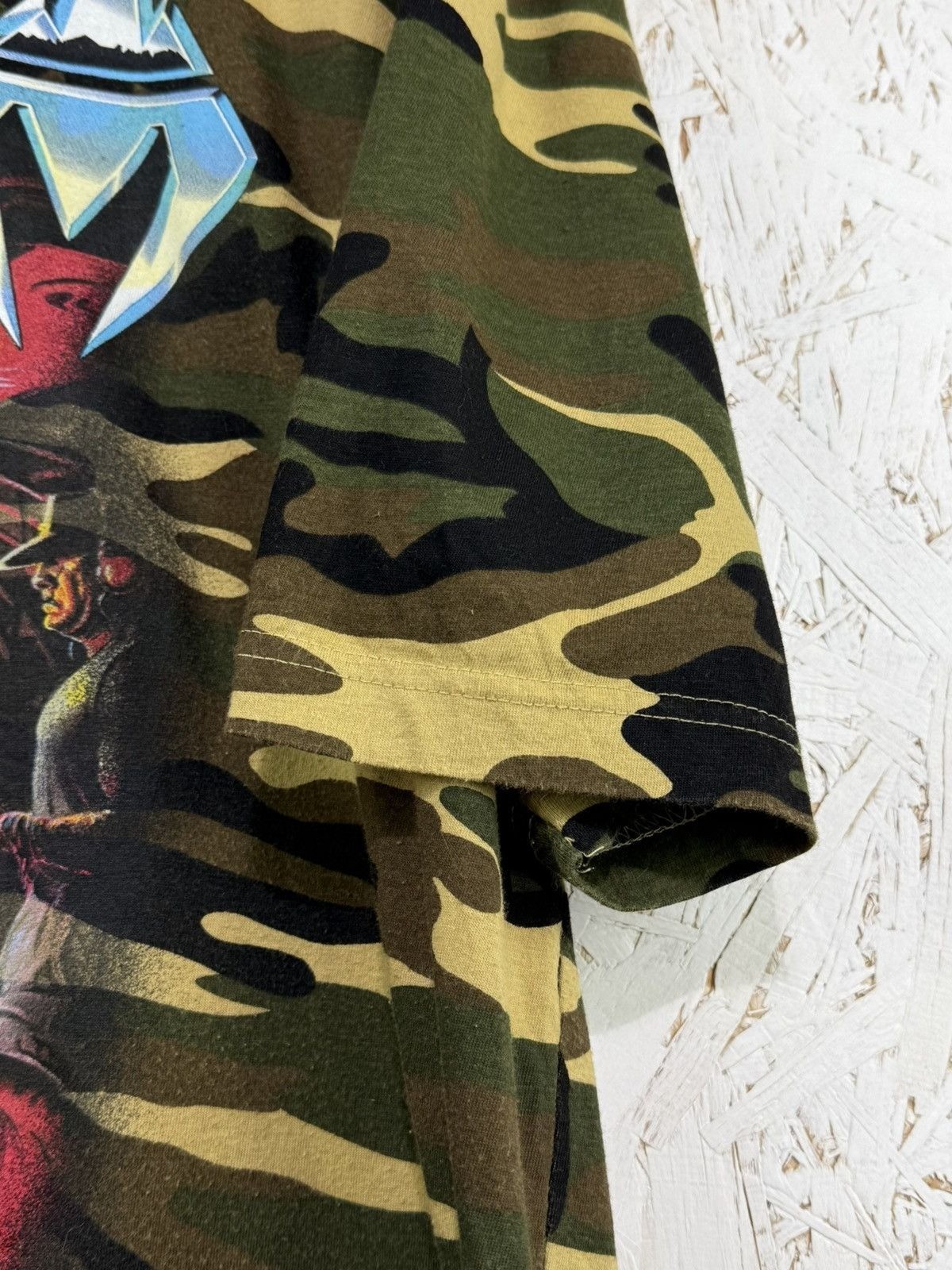 Vintage Sodom Agent Orange Camouflage Military Thrash Metal Band T-Shirt XXL 2XL