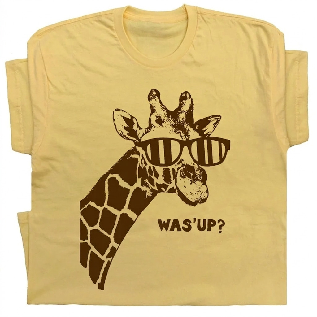Giraffe T Shirt Funny Giraffe Vintage Cute Animal Tee Zoo Shirt