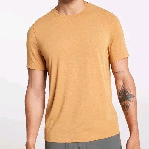 VRST Men&rsquo;s Icon Tshirt. Palomino Gold Heather. Size Large