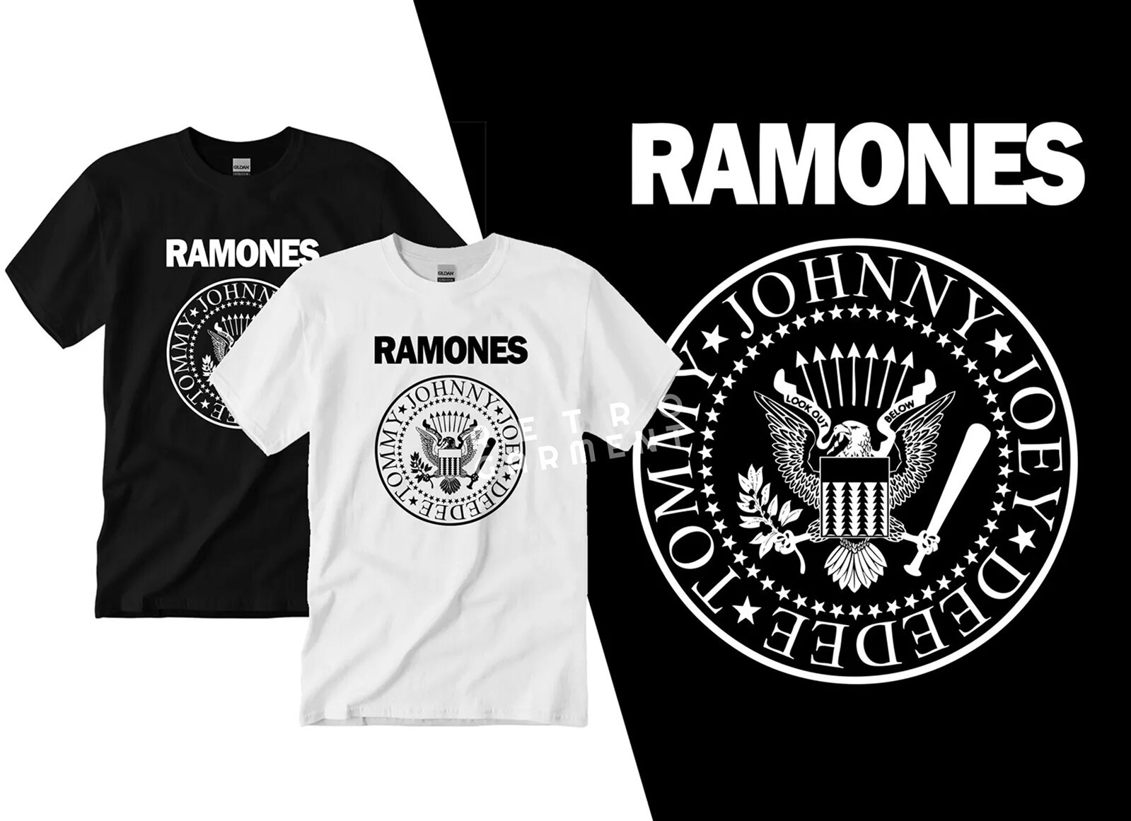 The Ramones 80&rsquo;s Punk Rock Band T-shirt Tee Adult Men&rsquo;s New
