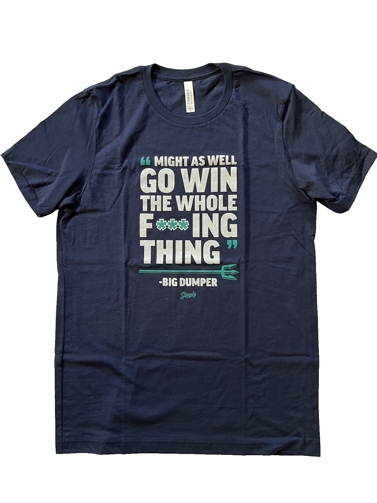 Might As Well Go Win The Whole Thing Cal Raleigh Mariners T-Shirt M or L NEW