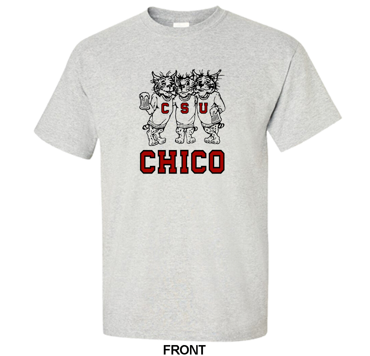 Vintage Chico State Drinking Wildcats Logo 1980&rsquo;s T-Shirt