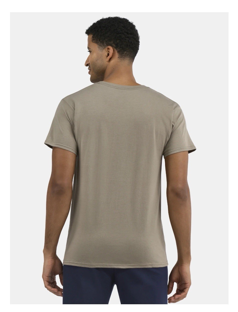 ATHLETIC WORKS Men’s 4XL (58-60) Cotton Active Tee Short Sleeve • Taupe