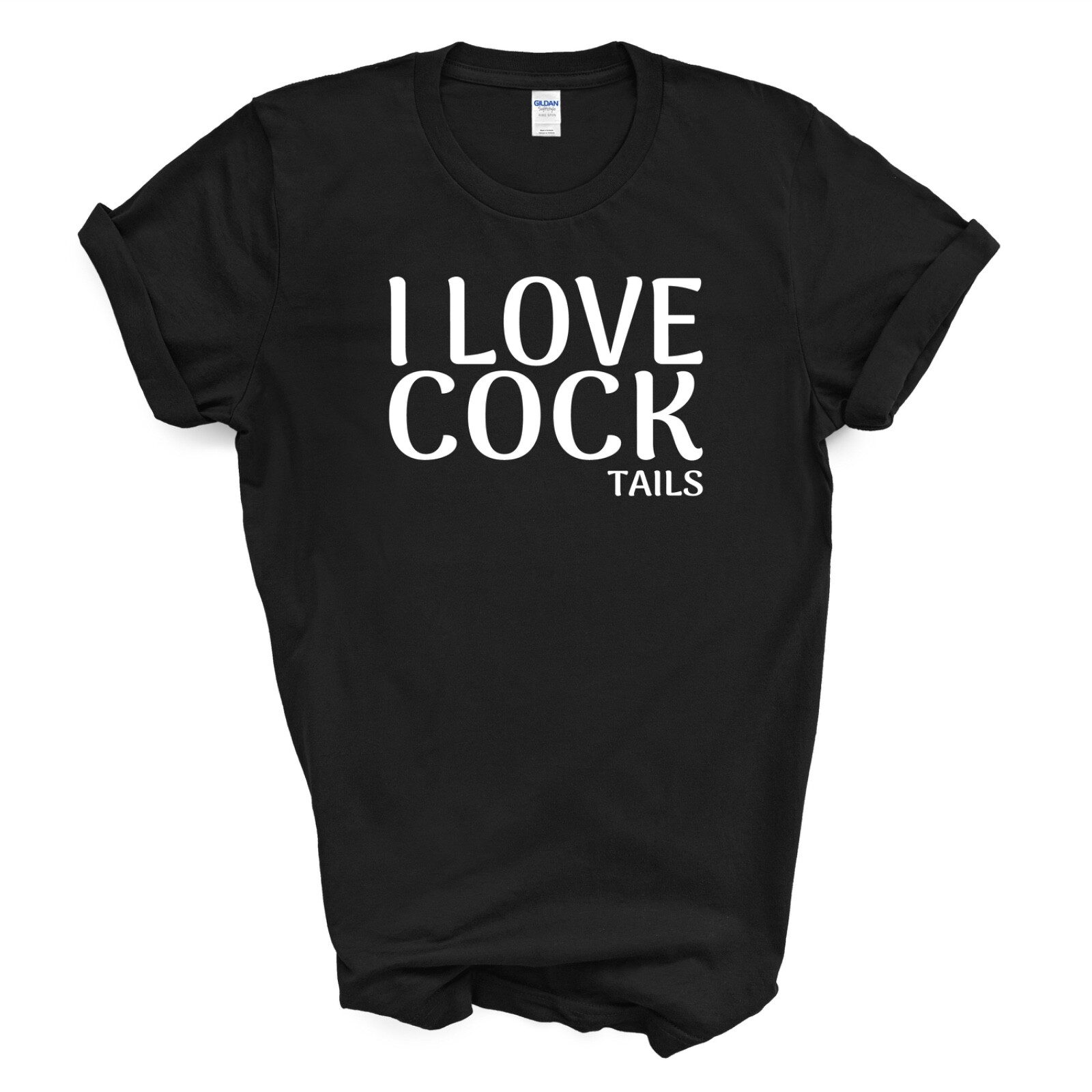 I Love Cock-tails T-SHIRT – Black X-Large