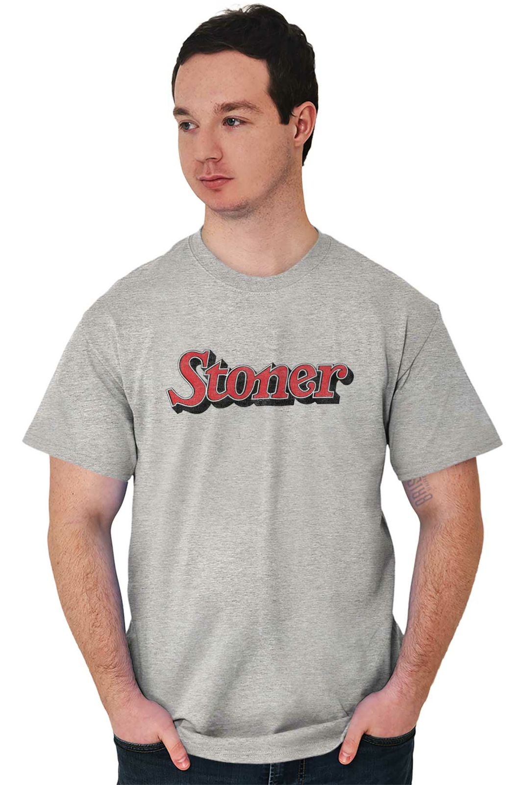 Stoner Smoker Weed Marijuana Pot 420 Gift Womens or Mens Crewneck T Shirt Tee