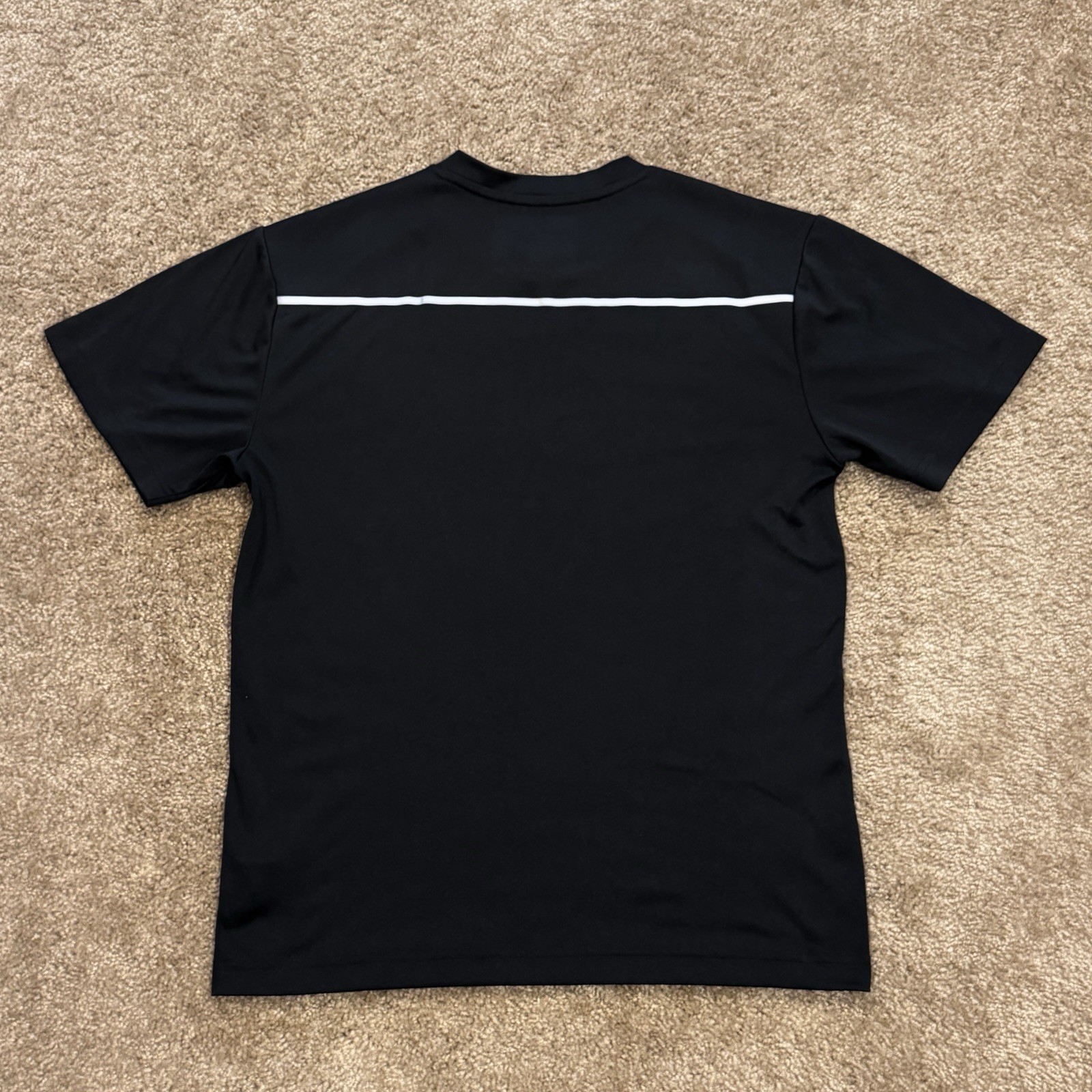 Reebok Active Athletic Gym Polyester Short Sleeve T-Shirt Mens Small Black