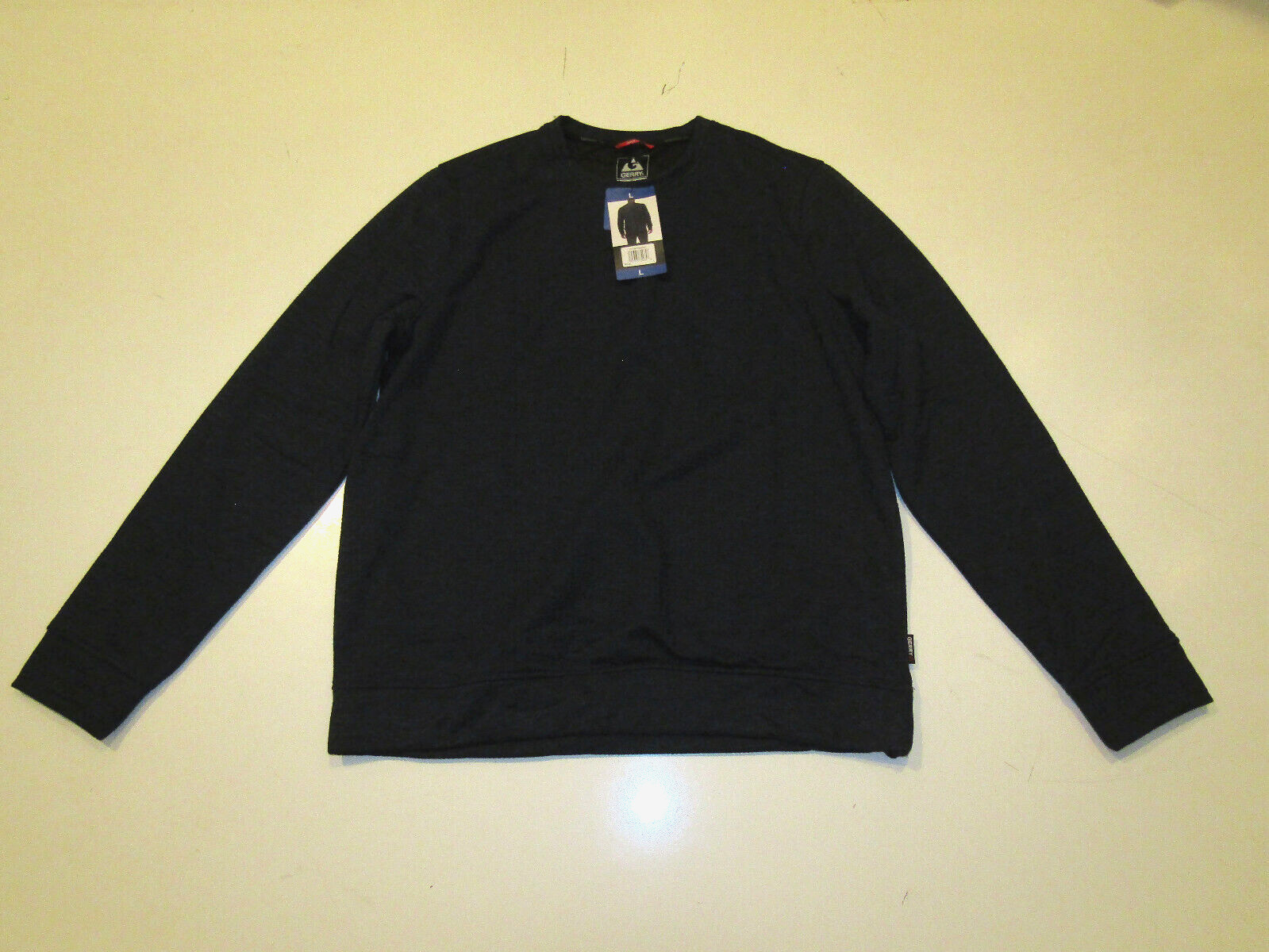 GERRY Mens Blue Fleece Crew Neck Long Sleeve Shirt Size Large NWT