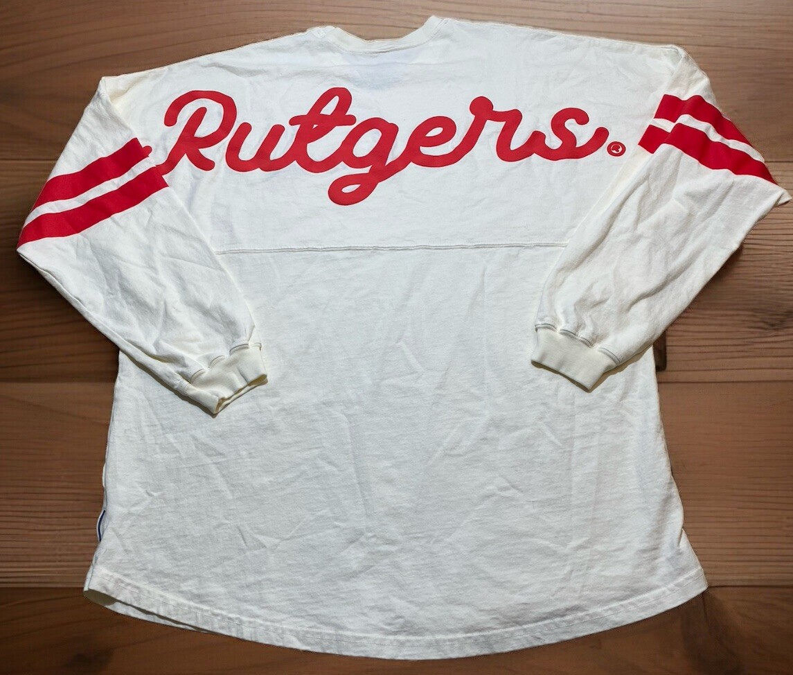 Rutgers Scarlet Knights Spirit Jersey NEW XL Long Sleeve Shirt New Jersey