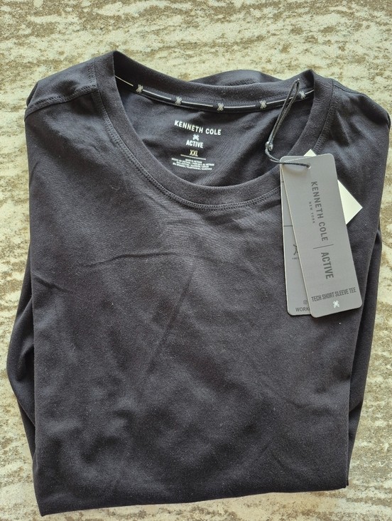 Kenneth Cole Tech Active Short Sleeve TShirt XXLarge MINT FREE SHIPPING