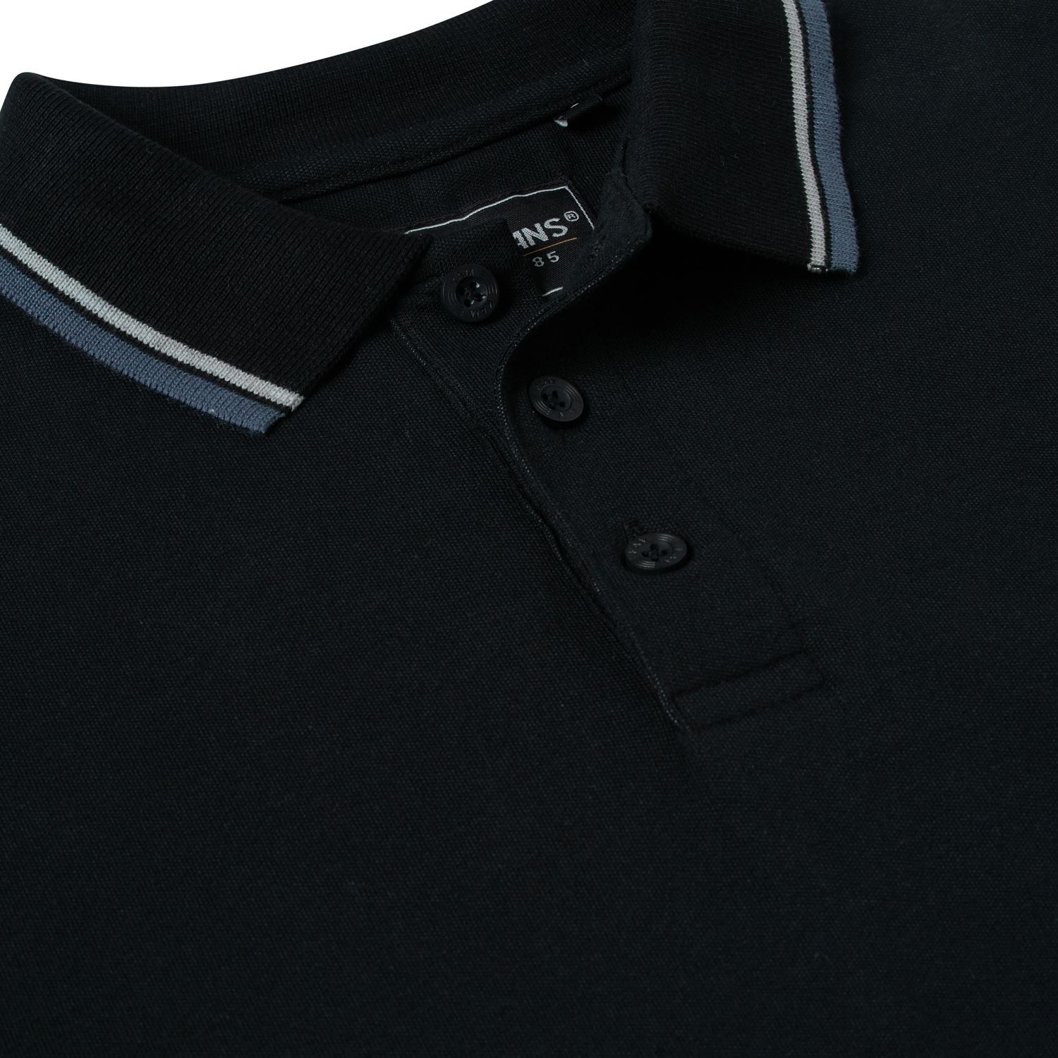 KAM Tipped Collar Polo with Pocket For Men in 4 Colours, 2XL-8XL
