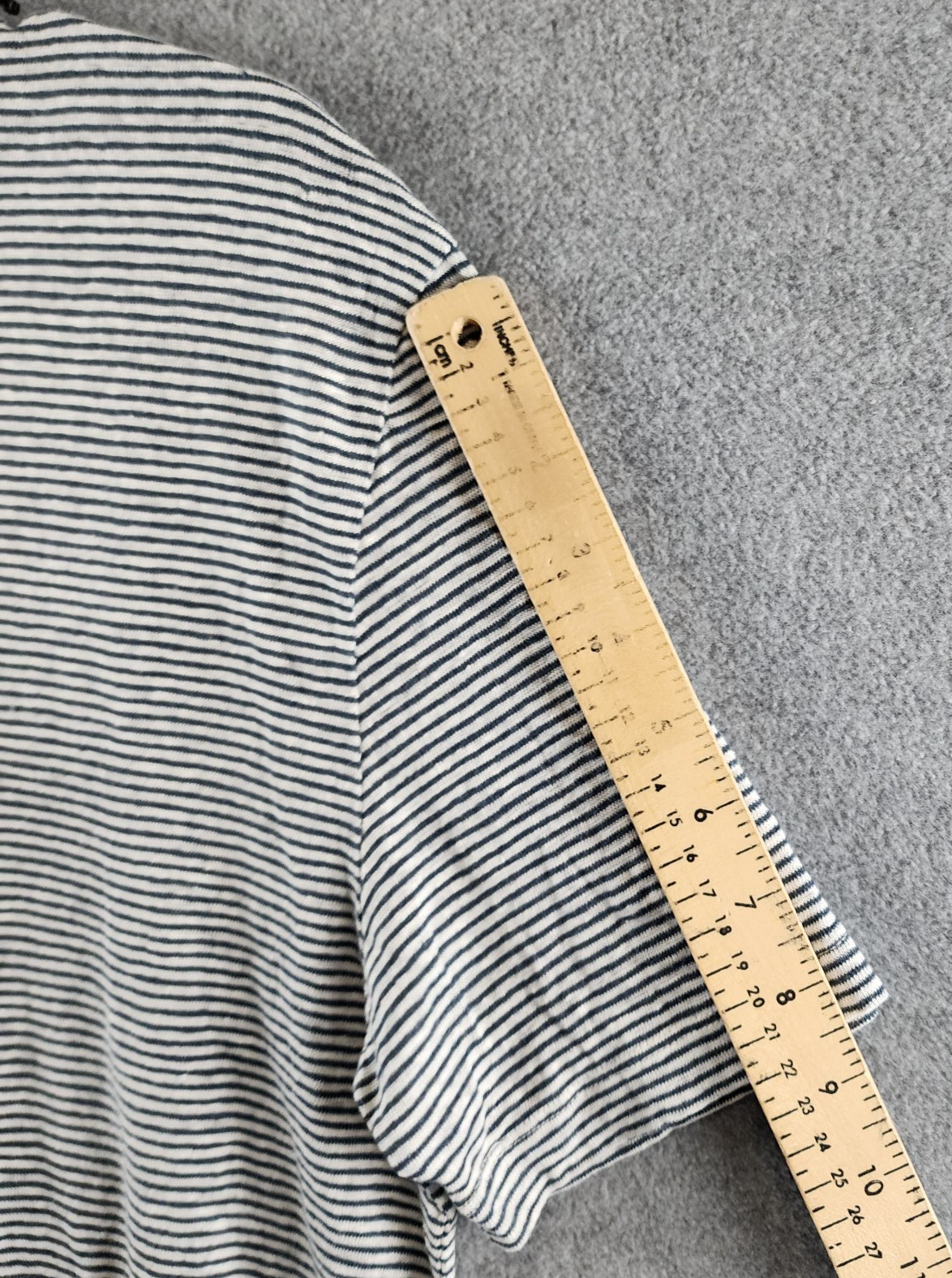 The Men&rsquo;s Store at Bloomingdale&rsquo;s Striped Linen Tee Men&rsquo;s Size Medium Dark Slate