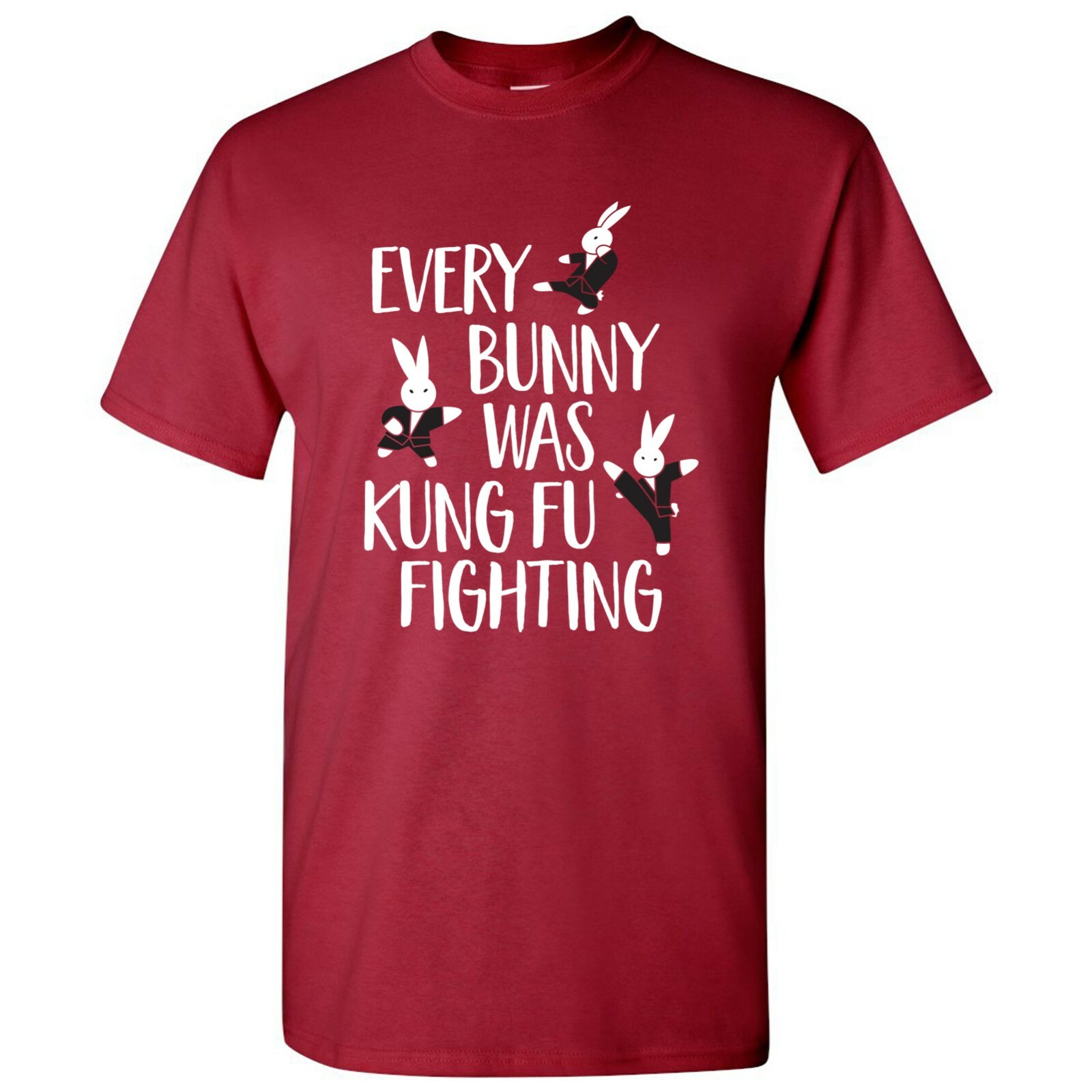 Every Bunny Was Kung Fu Fighting – Funny Music Animal Cute Short Sleeve T-Shirt