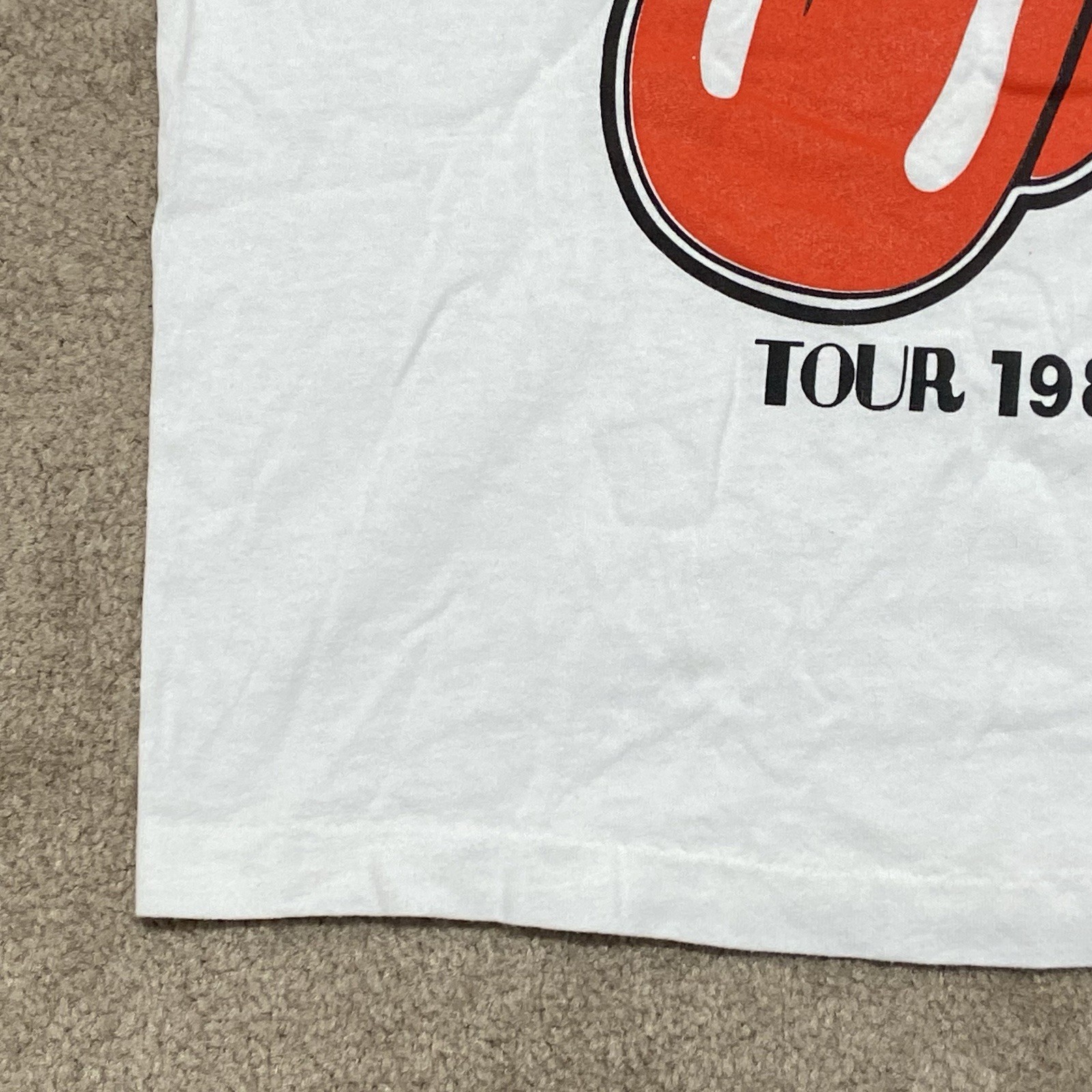 Vintage Rolling Stones T Shirt Small 81 Tour 90s Repro Single Stitch Anvil USA