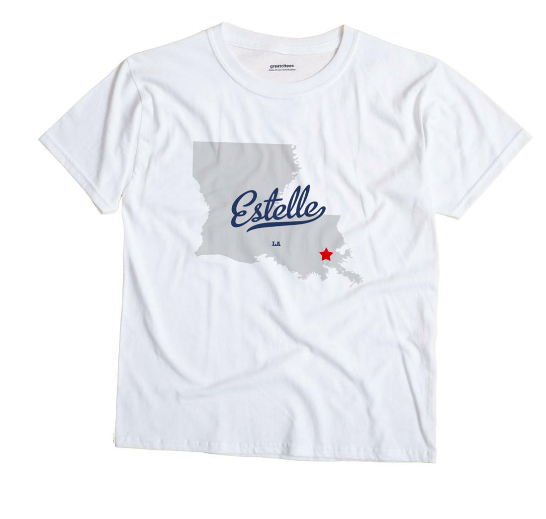Estelle Louisiana LA T-Shirt MAP