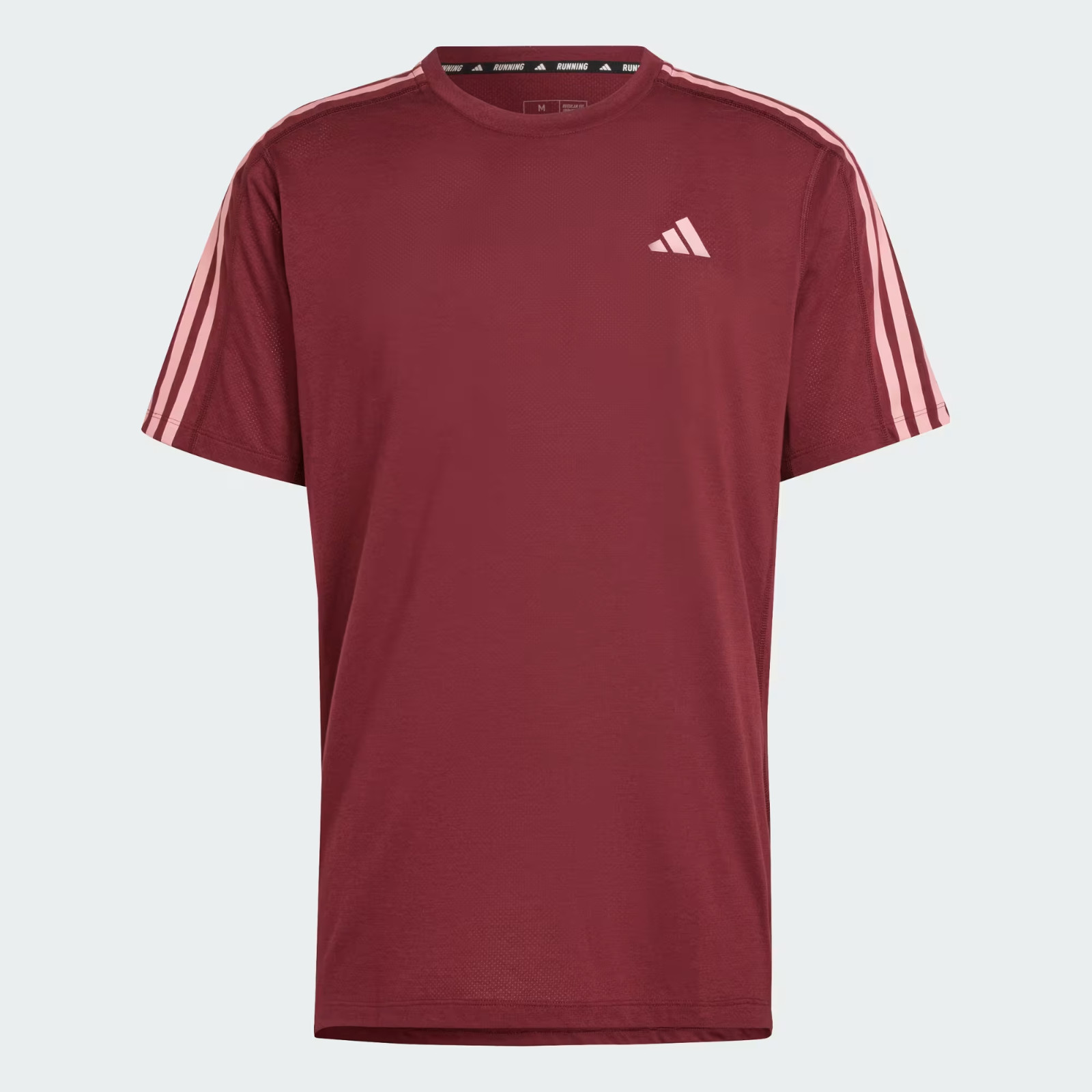 Adidas Aeroready Own the Run 3-Stripes S/S PERFORMANCE T-SHIRT SZ: 2XL 2X XXL