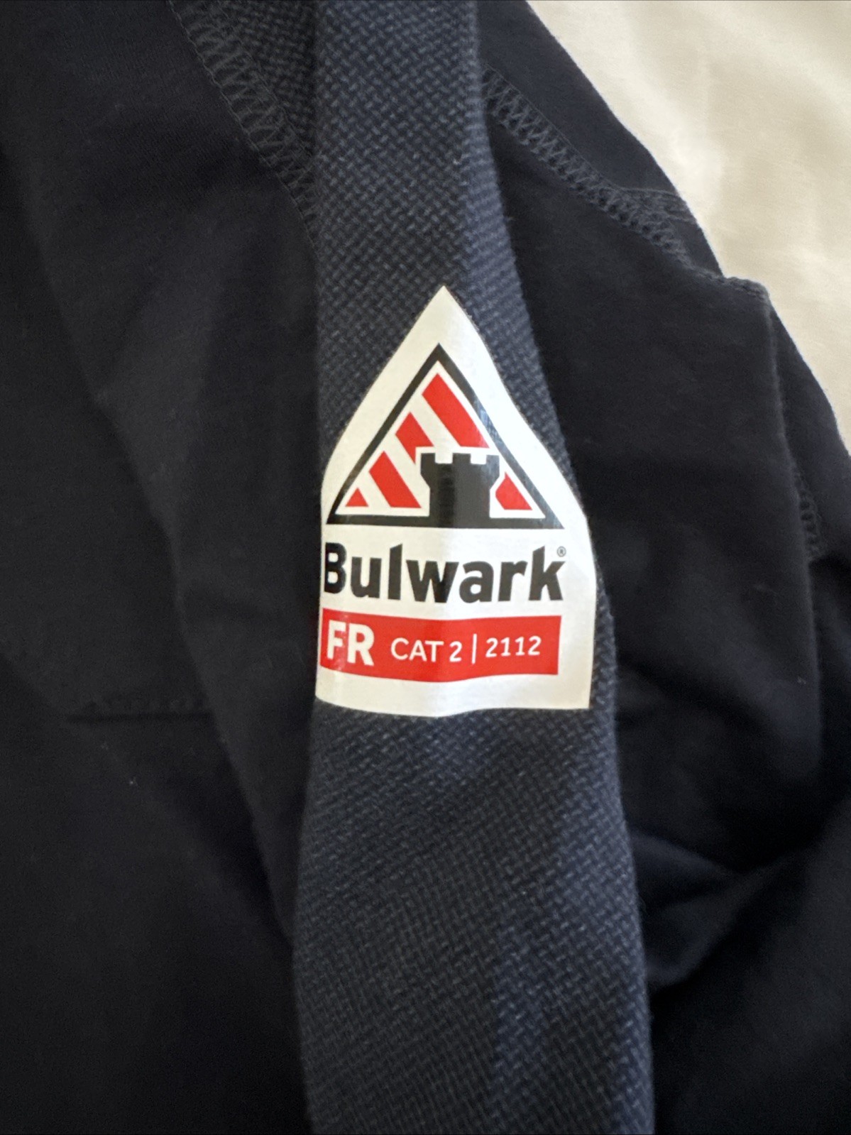 Bulwark Shirt Mens XL Black FR Flame Resistant IQ Henley Long Sleeve Pyro Safe