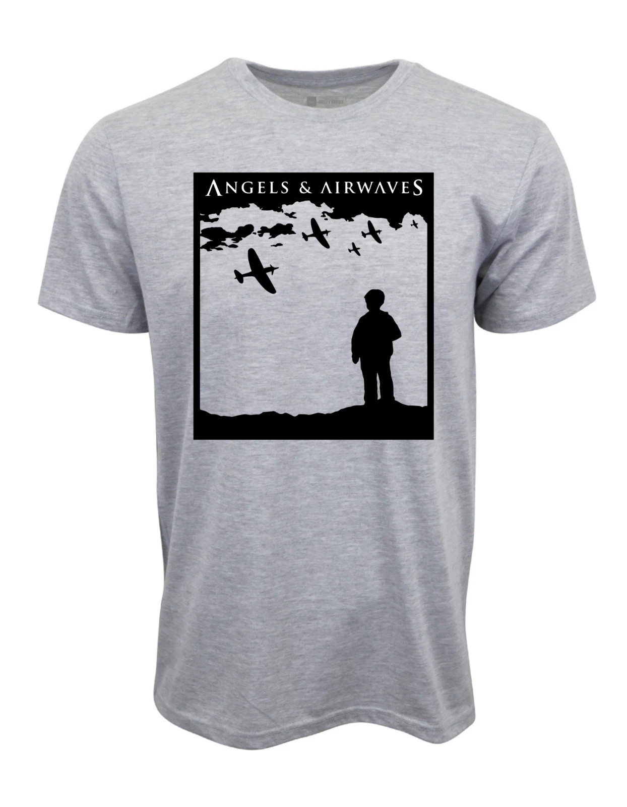 ANGELS AND AIRWAVES GRAY Cotton T Shirt Full Size S-5XL