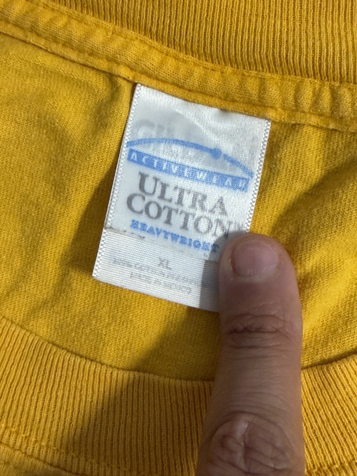 Vintage Y2K Atlantic Iowa Pride Trojan Wrestling Long Sleeve Yellow Shirt XL