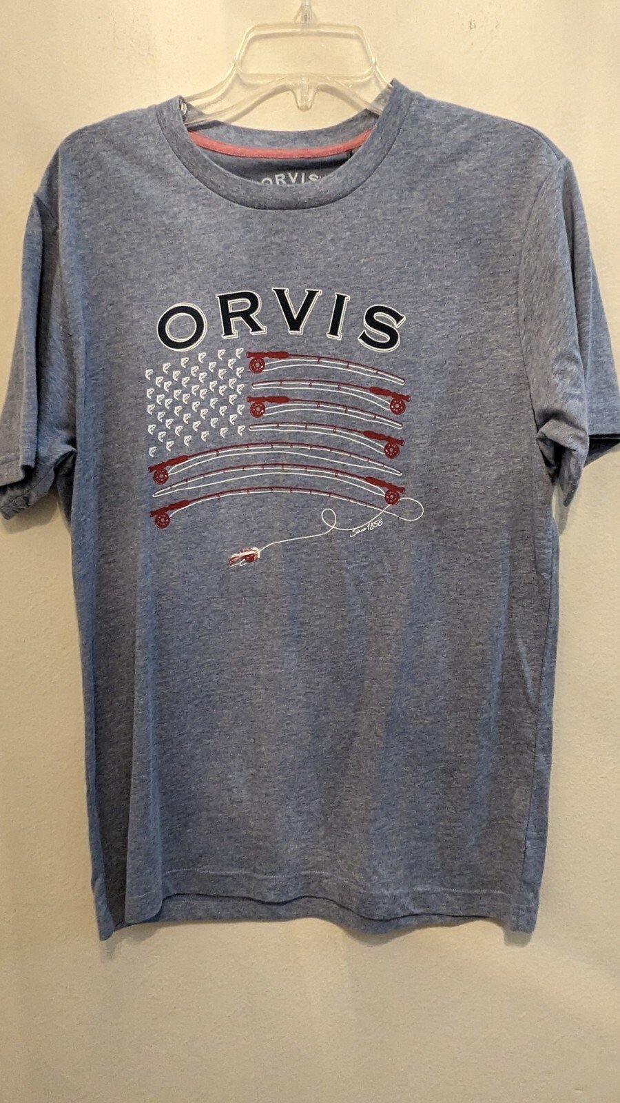 Orvis Fishing Equipment Light blue T Shirt Size Medium NWT