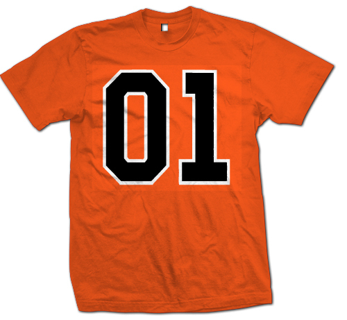 General Lee 01 Men&rsquo;s Orange T-Shirt Retro Funny Dukes Hazzard Rebel Classic S-5X