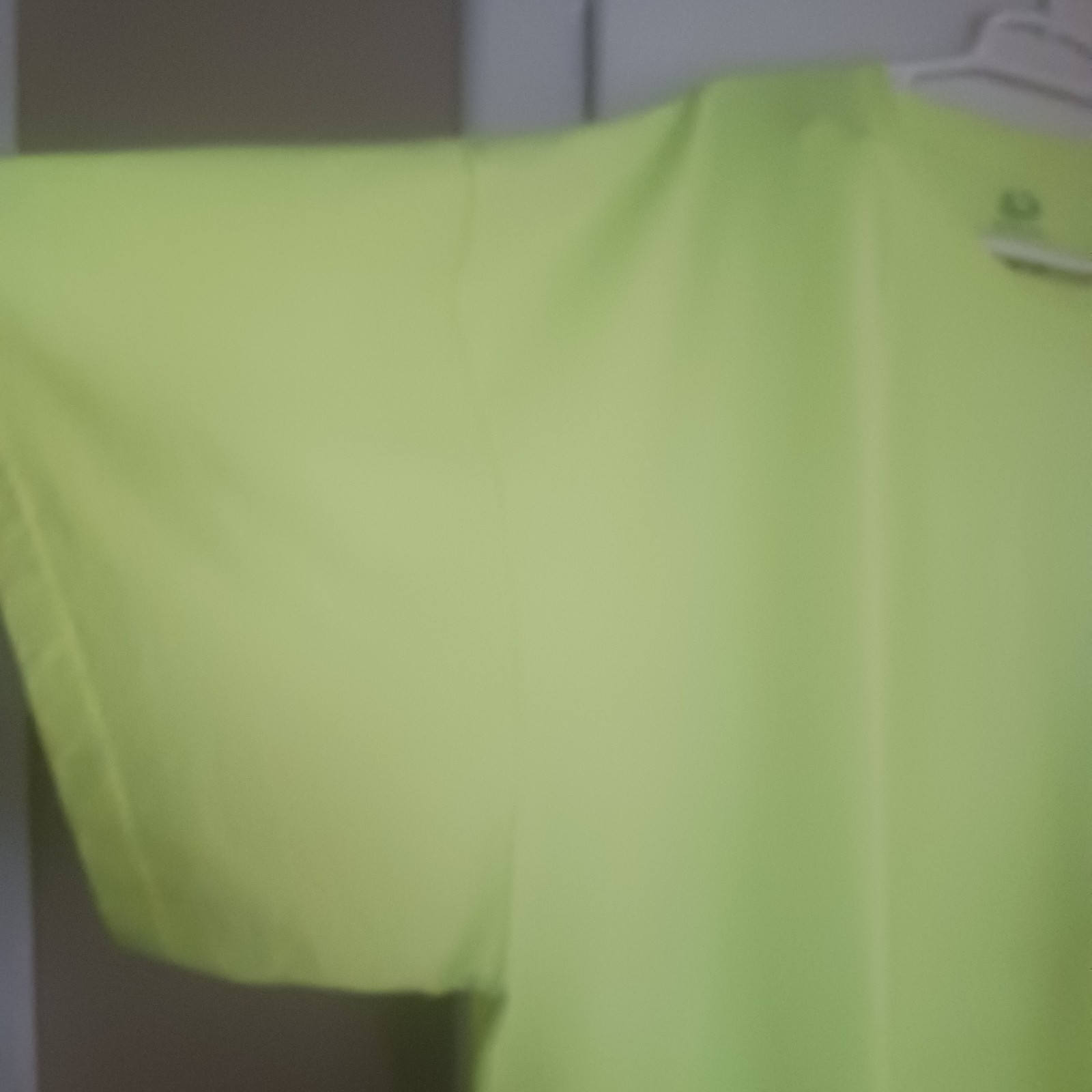 Men&rsquo;s 4X Fruit Of The Loom Yellow High Visibility Safety Shirt Job Construction