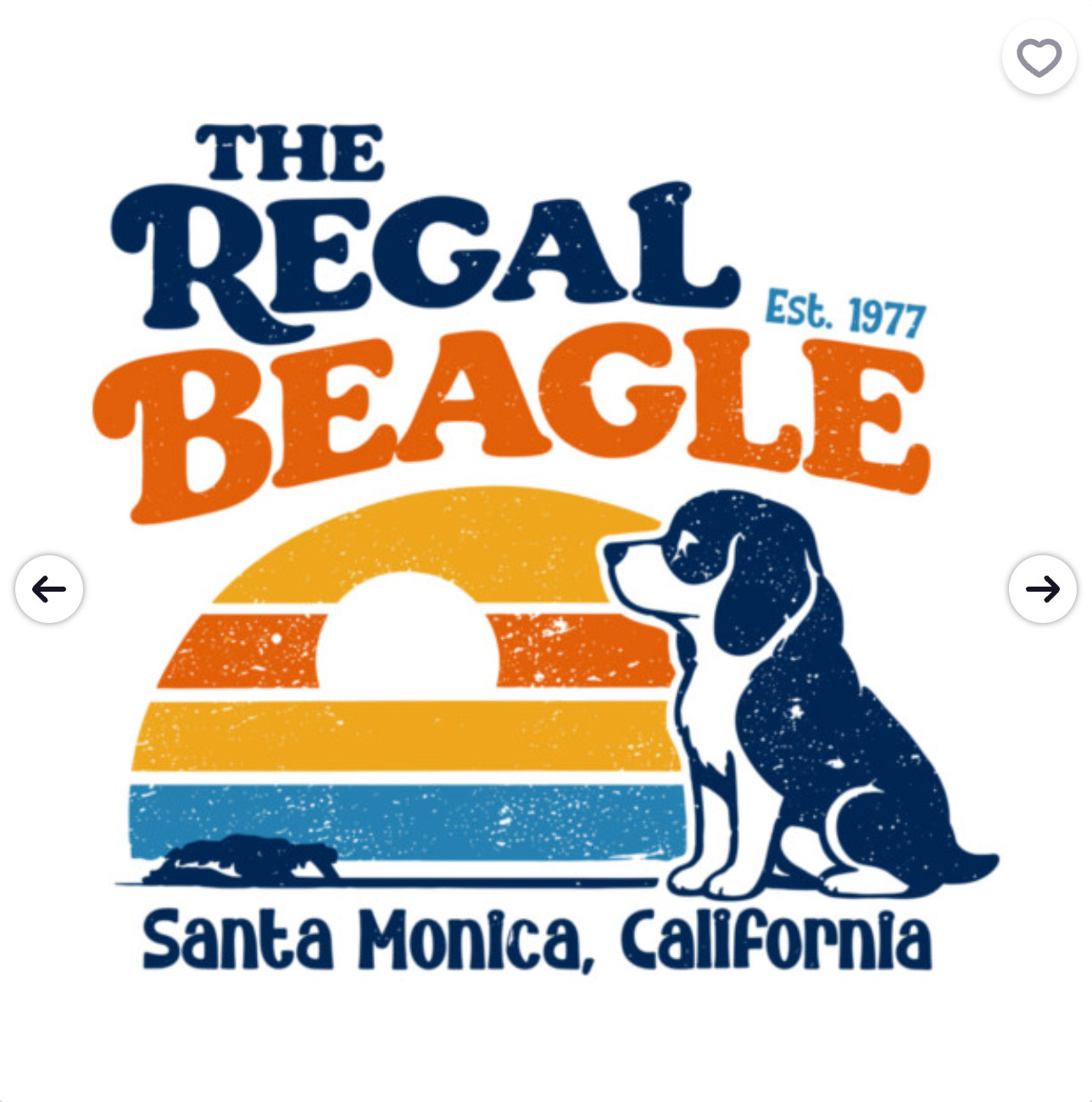 The Regal Beagle Santa Monica California EST 1977 T-Shirt