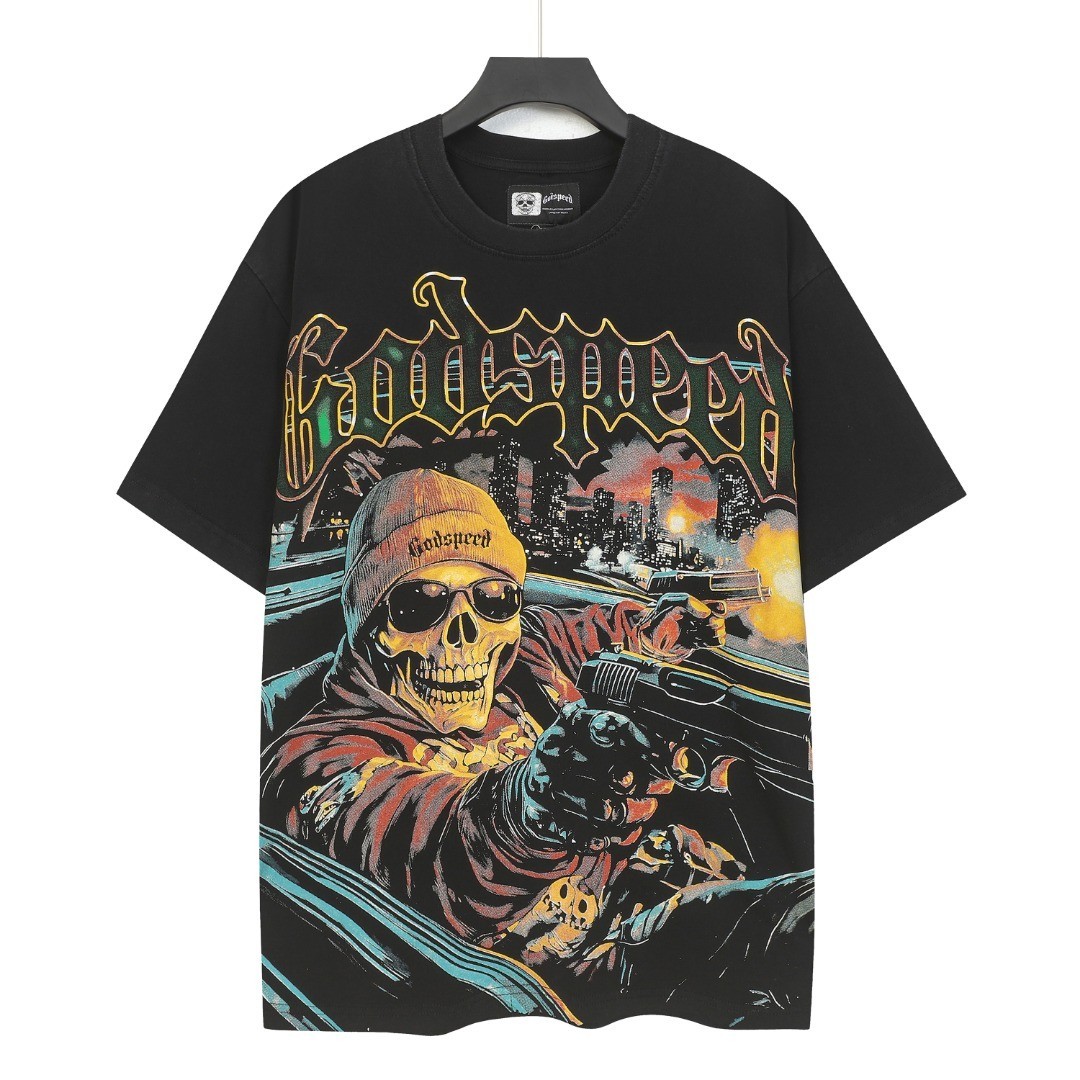 Black TEE Godspeed T-Shirt S-M-L-XL
