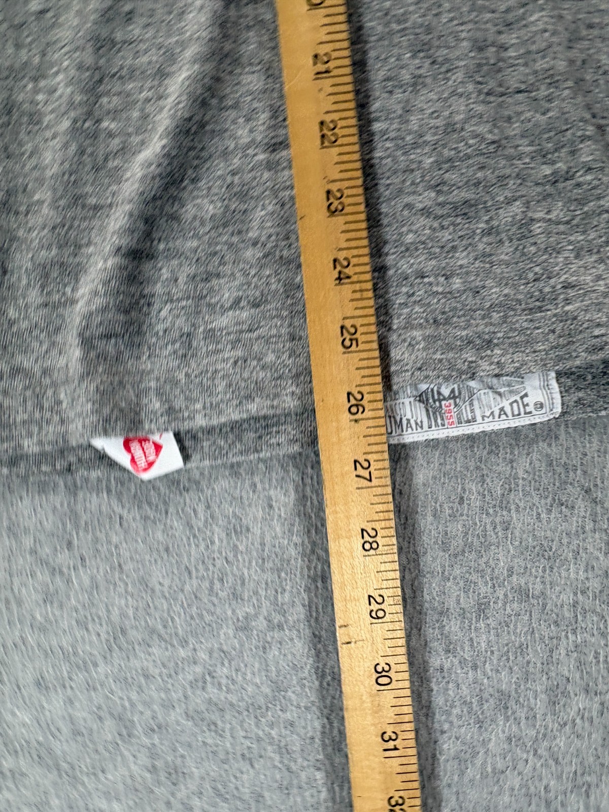 Human Made Premium Screened Logo Crew Tee Shirt (Men&rsquo;s Large) Gray