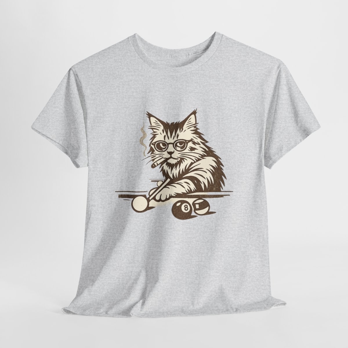 Lustige Katze Billard T-Shirt, Pool Katze Shirt, Billiard Cat Tee, Geschenk für