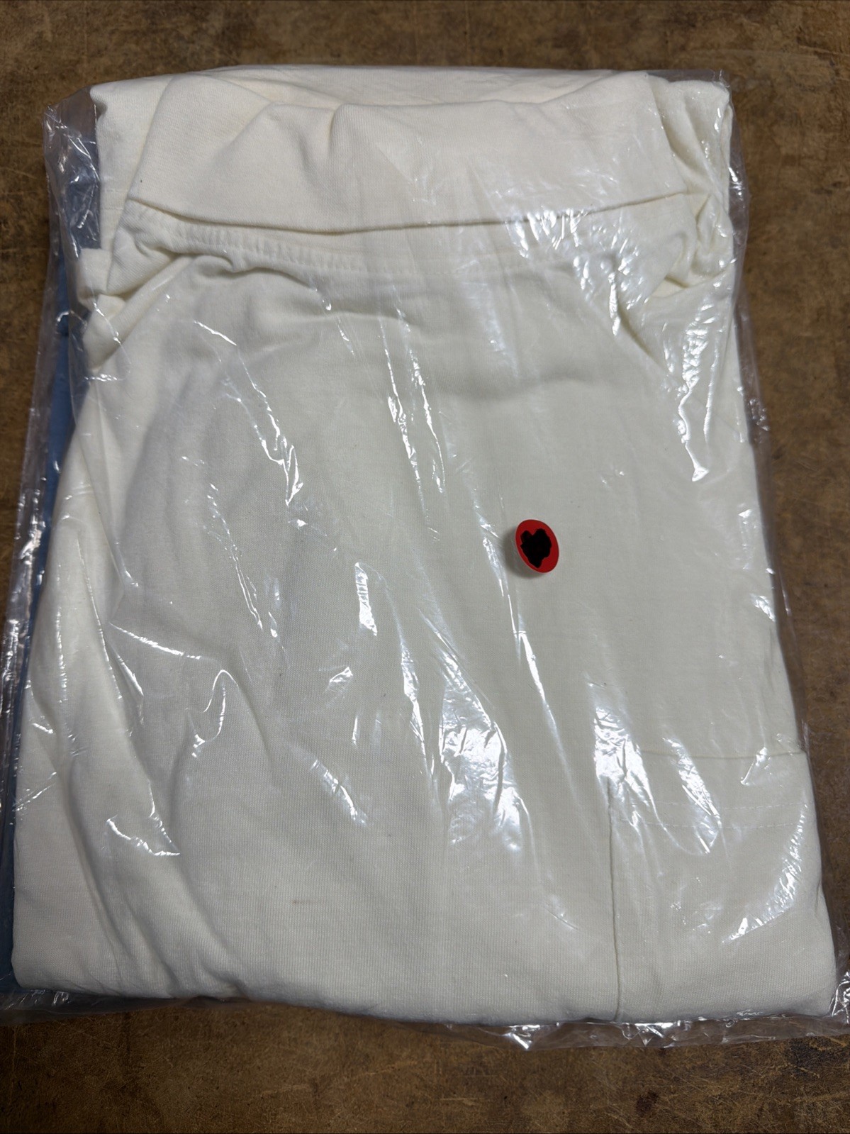 Haband Turtle Neck w/ Breast Pocket White Large