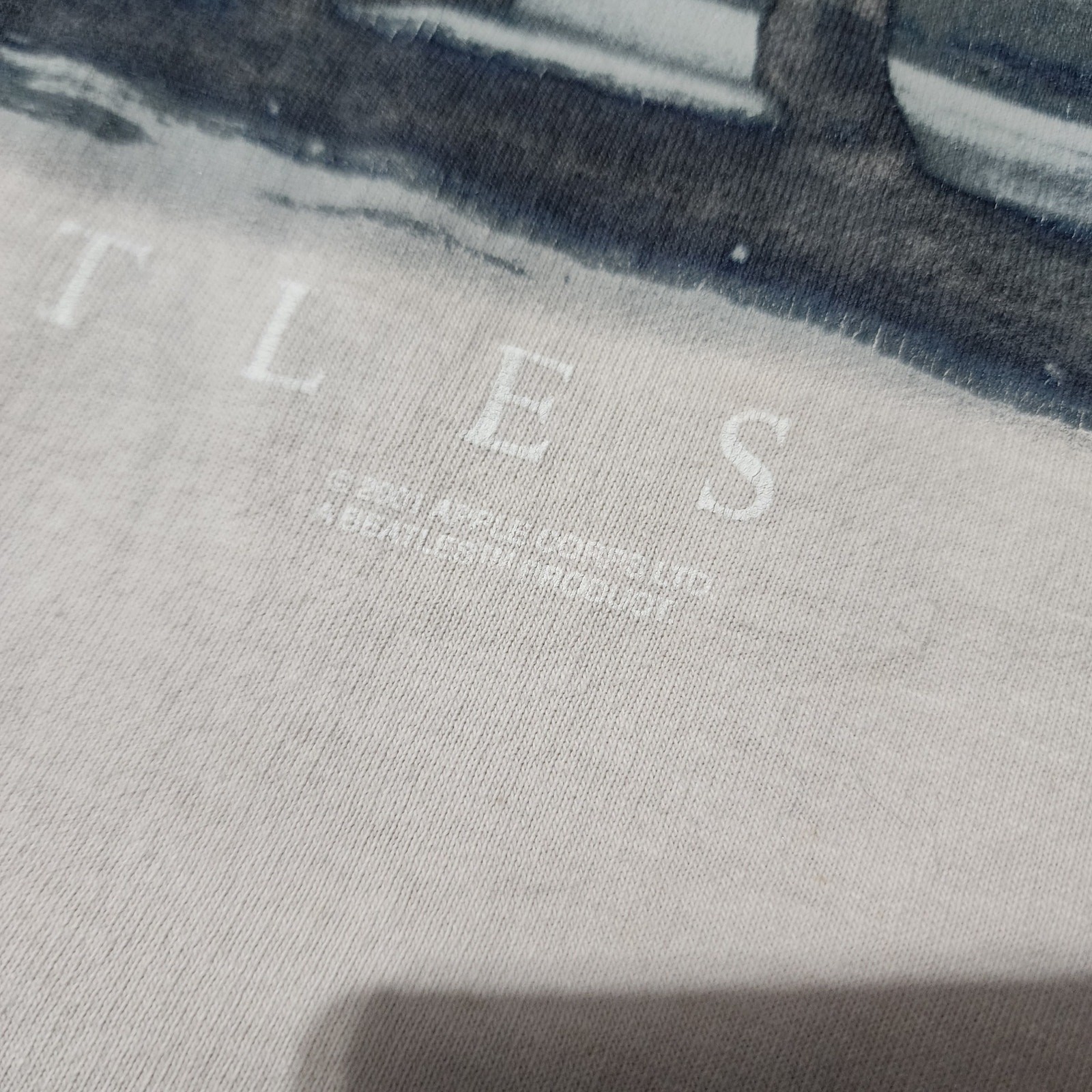 Vintage The Beatles Olympia Photo Tee White Murina USA XL 90s Rock Band