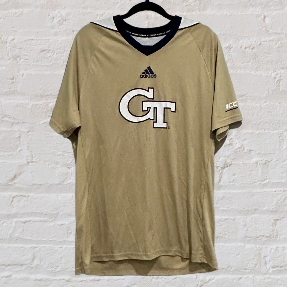 Adidas Georgia Tech Climacool V-Neck Jersey Men&rsquo;s Sz XL