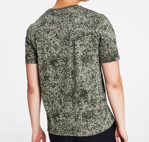 NWT HUGO BOSS 100% Cotton Crew Neck Contrast Trim T-Shirt Dark Green L (Large)
