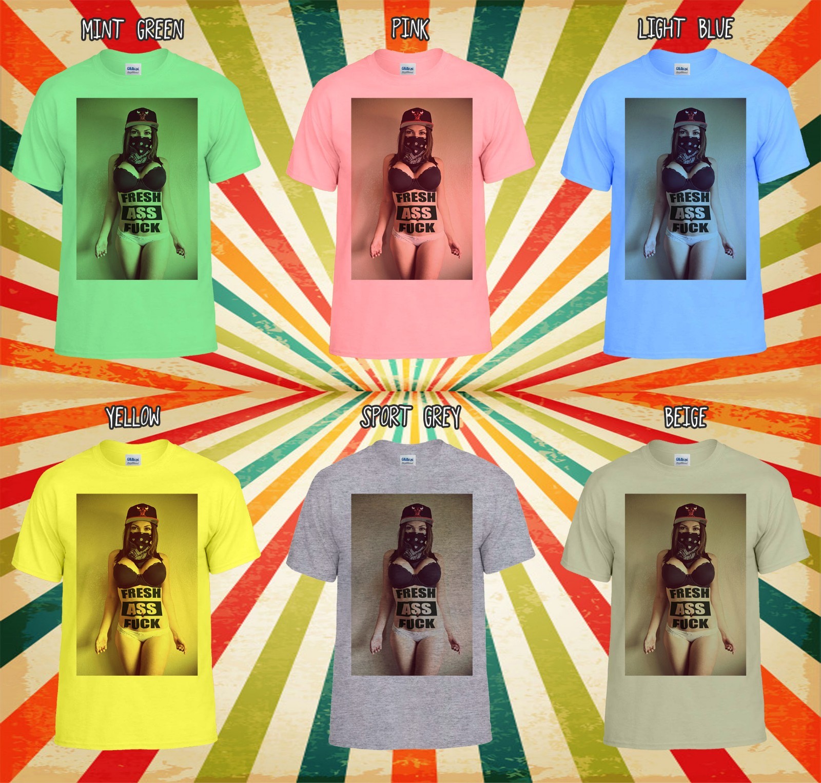 Sexy Bandana Gangster Girl Tattoo Men Women Vest Tank Top Unisex T Shirt 1301