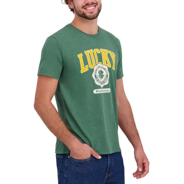 Lucky Brand New Mens T Shirt XL Green Graphic Tee NWT