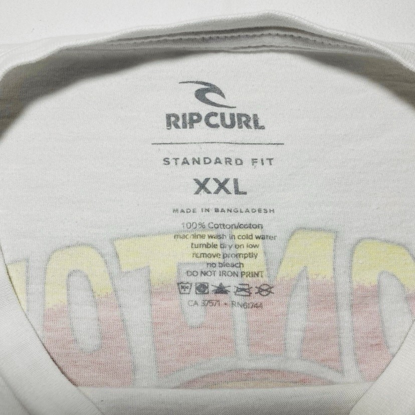 Ron Jon X Rip Curl Men’s XXL Skeleton Fishing Standard Fit T Shirt, Fits Like XL