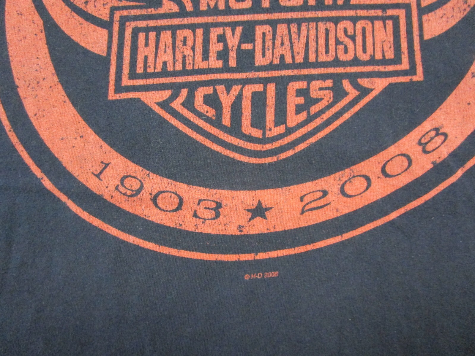 Harley-Davidson Motorcycles T Shirt (L) 105 Year Anniversary AOP Biker Wisconsin