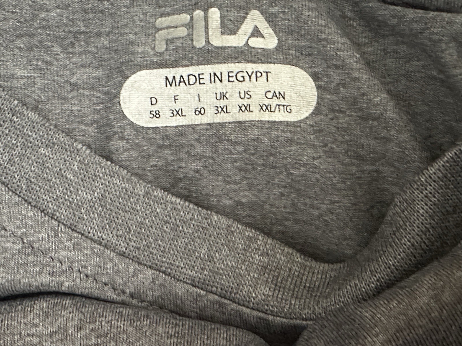 Lot 3 Fila Sport T-Shirt Men’s XXL Gray & Red Crew Neck Casualwear Athleticwear