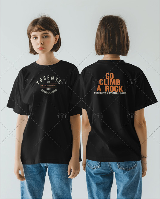 Yosemite T–Shirt Vintage Style Go Climb A Rock Reprint S–4XL