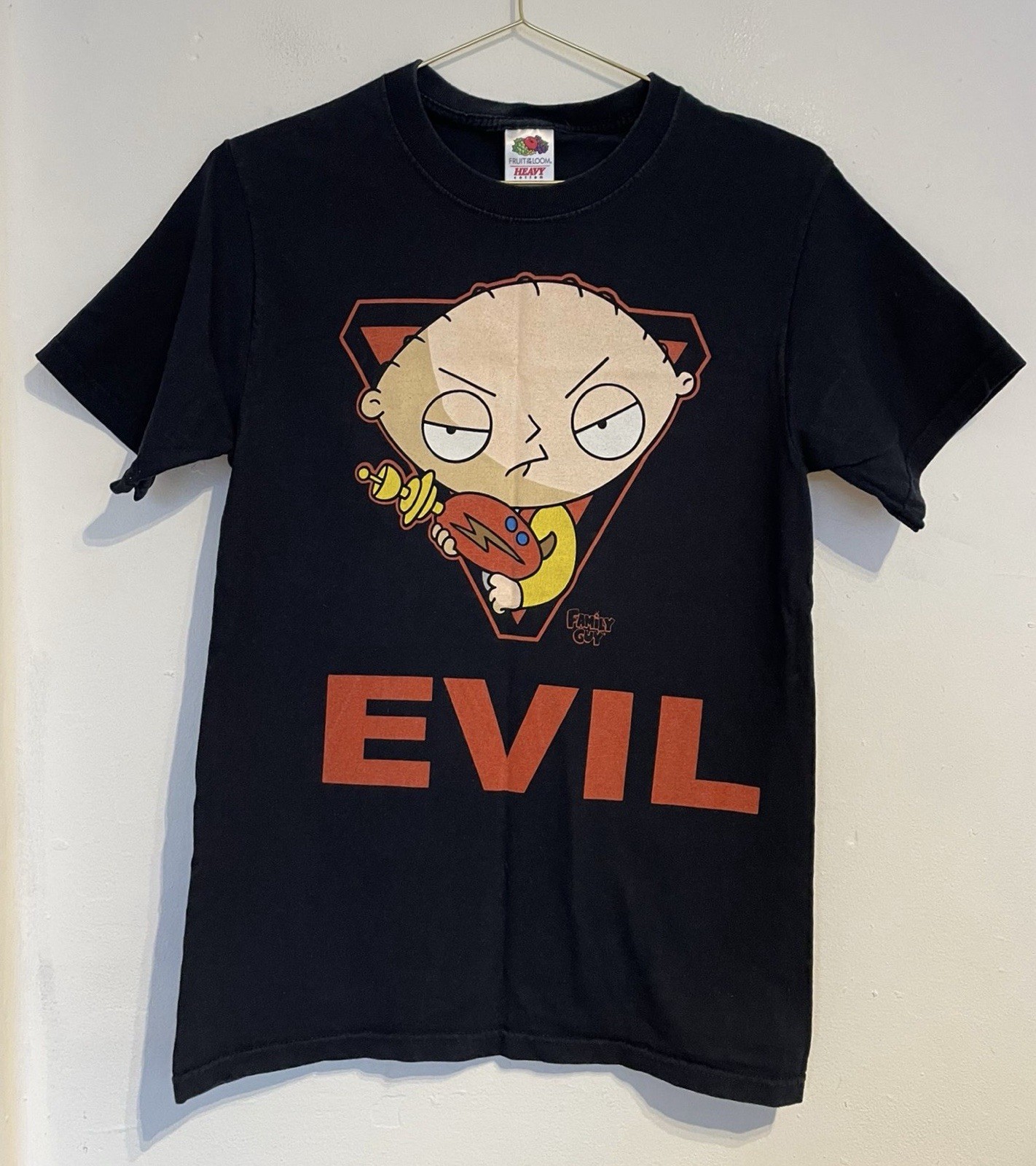 Vintage Family Guy Shirt Small Stewie Evil Cartoon Character Comedy Y2K Graphic