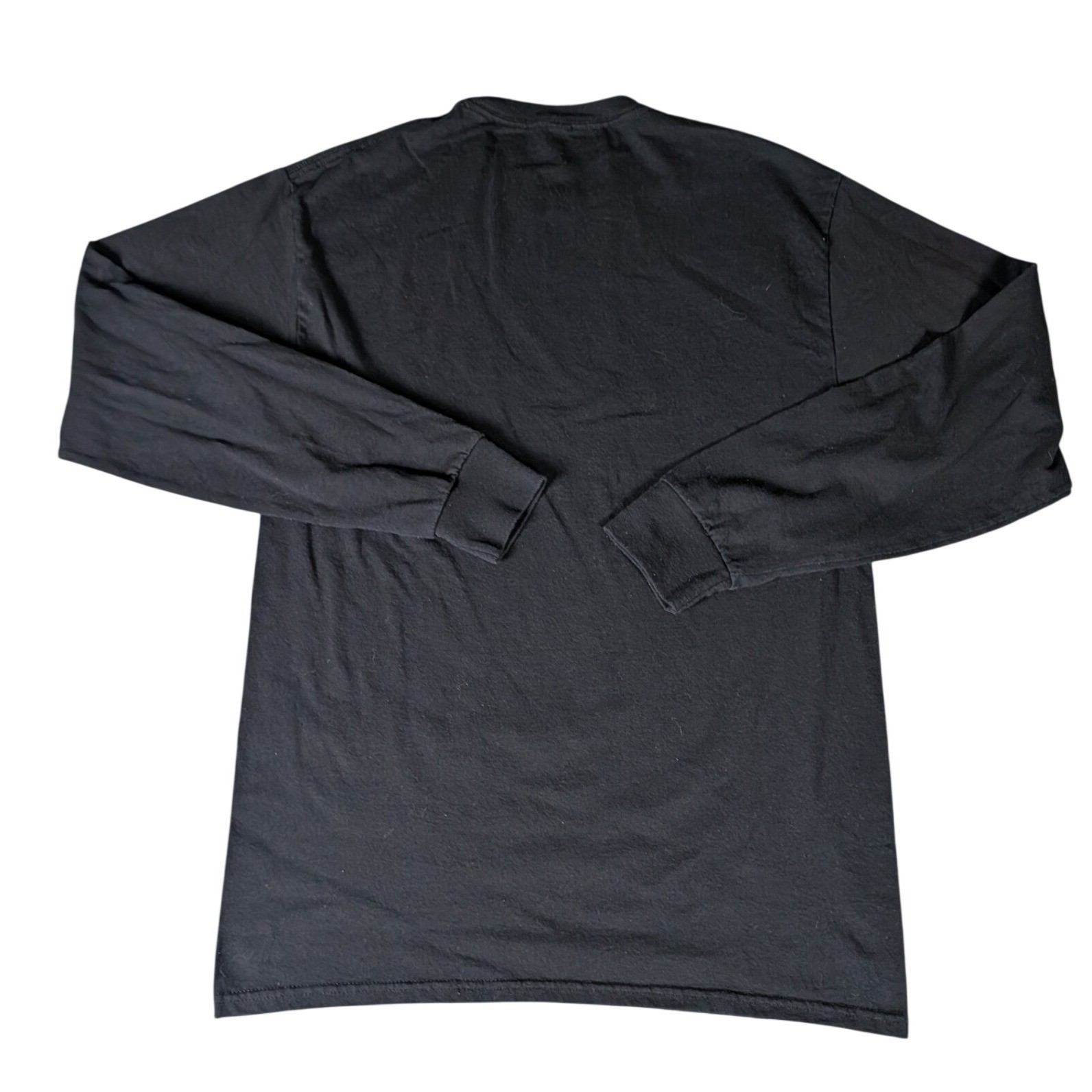 Brigham Young University BYU Long Sleeve Graphic T-Shirt Black Blue Neon Logo
