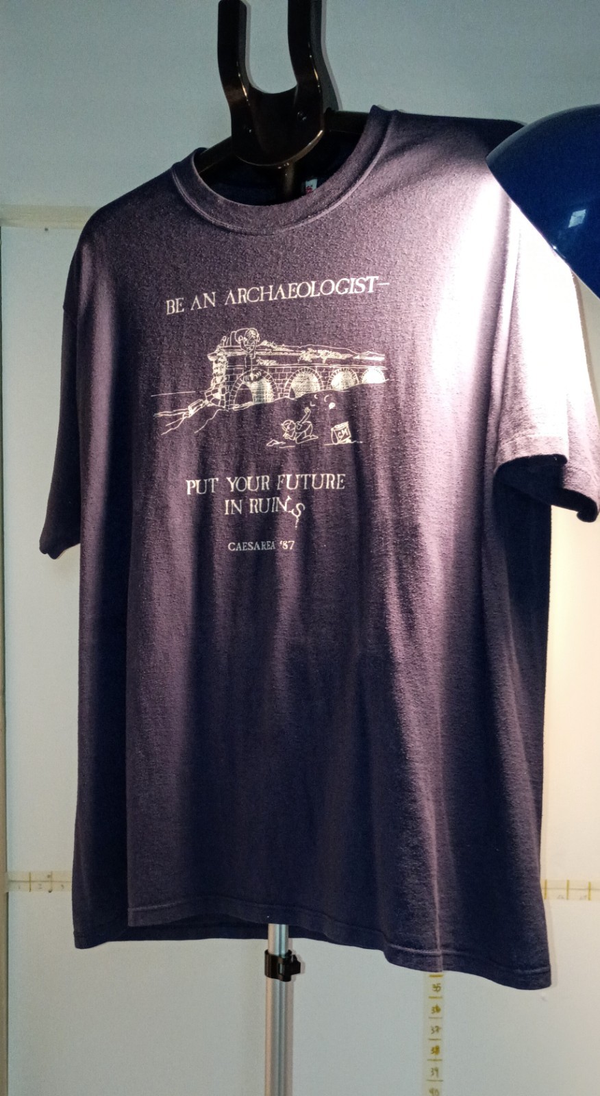 VGT Jerzees Graphic Print T Shirt Mens XL Caesarea Maritima in 87 archaeologists