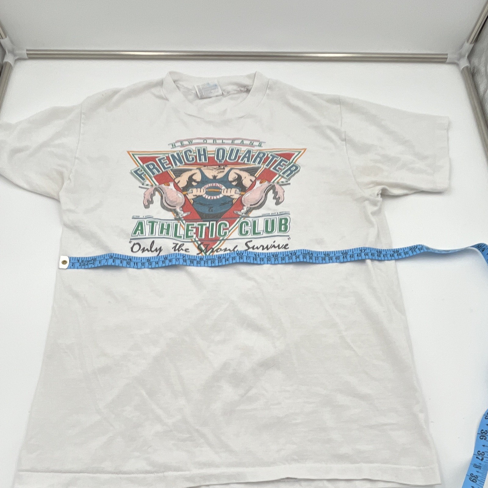 Vintage New Orleans French Quarter Athletic Club T-Shirt Large VTG
