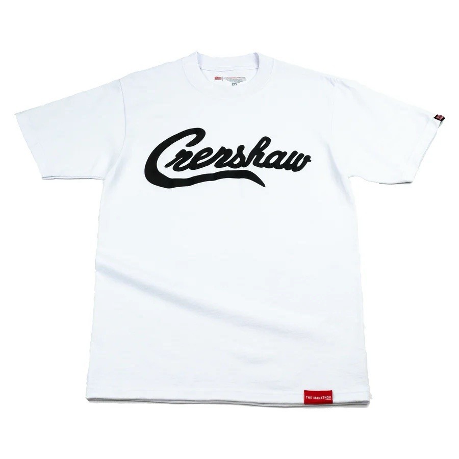 The Marathon Limited Edition Crenshaw T-Shirt• White/Black Size Small
