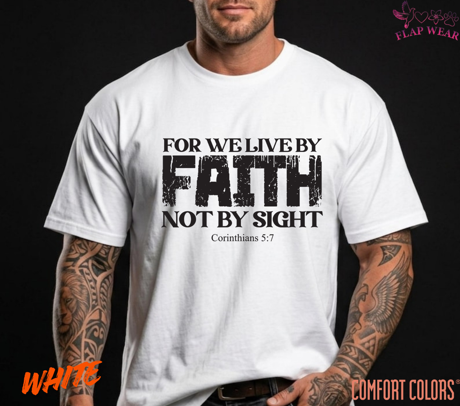 Unisex For We Live By Faith T-Shirt, Men T shirt,Women T shirt Gift ReligionTop