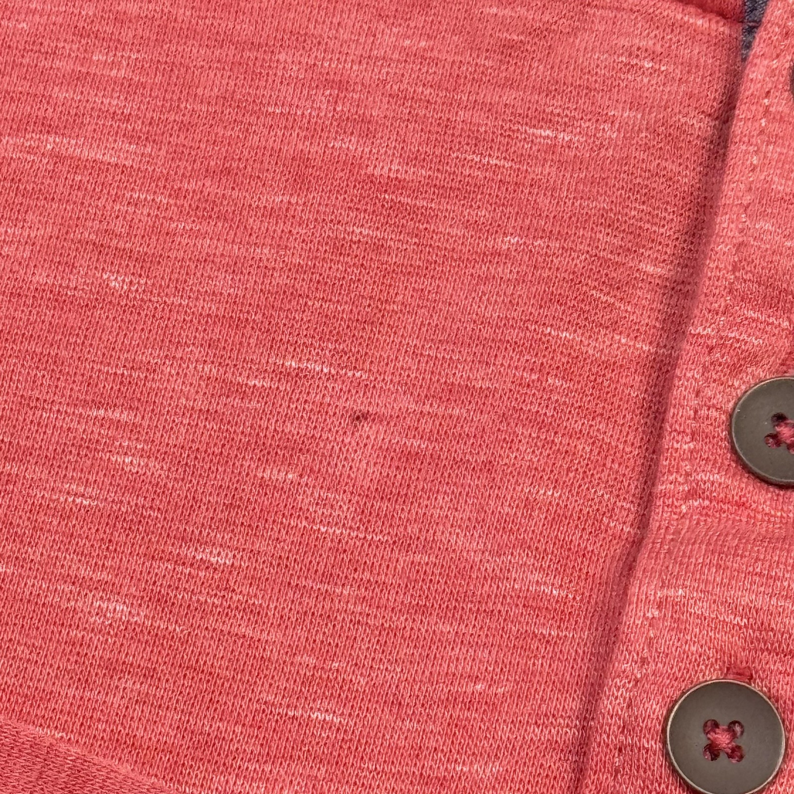 Tommy Bahama Shirt Mens Small Red Long Sleeve Henley Tagless Stretch Lightweight
