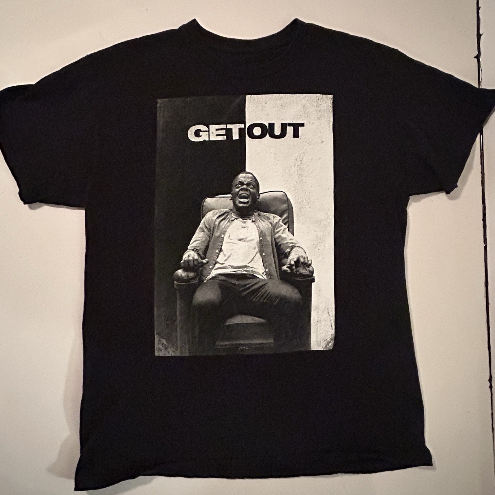 Get Out 2017 Jordan Peele Horror Movie Mens T-Shirt Large