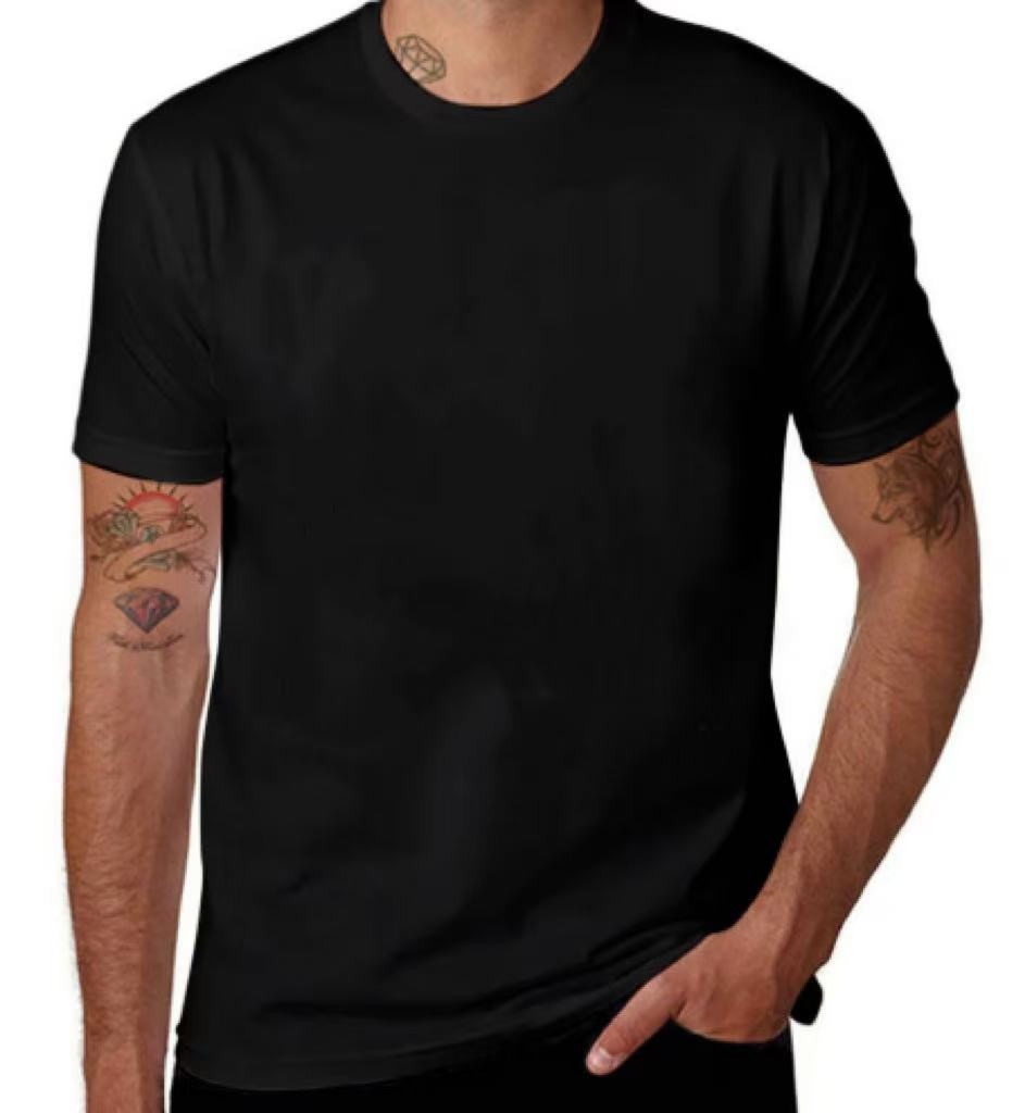 Plain Solid Crew Neck Tee Shirt, Comfort Daily Outdoor Casual Men Wear