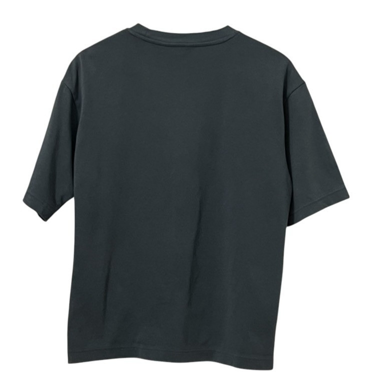 Uniqlo U AIRism Tee Mens M Blue Gray Boxy Relaxed Crew Neck Shirt